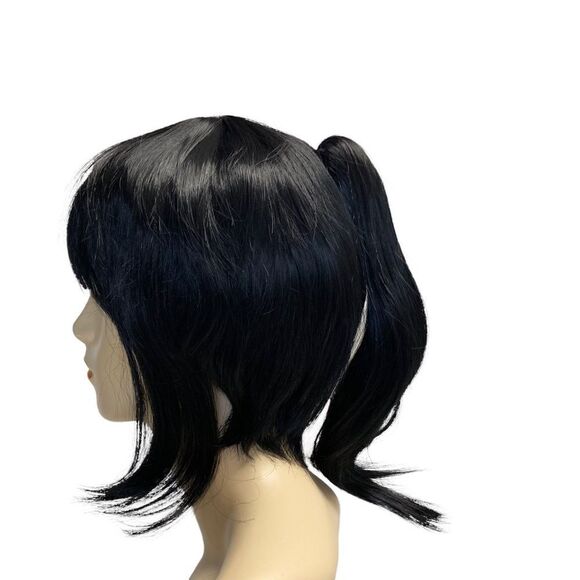 DEMON SLAYE Synthetic Wig black two wigs in one, ponytail extension‎ - Picture 2 of 14